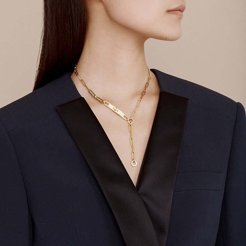 HERMES（エルメス）- Collier cravate Kelly Chaine PM Collier cravate Kelly Chaîne, petit modèle | Hermès Canada